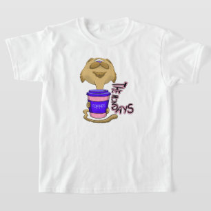 ザ・モンデイズビッグヘッドコーヒーキャット Tシャツ