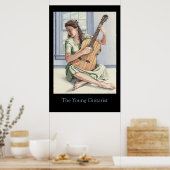 ザ・ヤング・ギタリスト・ブラック ポスター (キッチン)