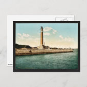 ザ・ライトハウス,ダンケルク,フランスヴィンテージフォトクロム ポストカード (正面/裏面)