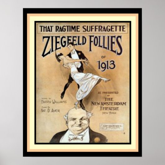 ザ・ラグタイム・サスラゲット – Ziegfeld Folliesポスター ポスター (正面)