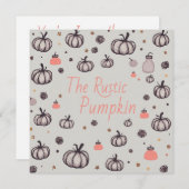 ザ・ラスティック・パンプキン 招待状 (正面/裏面)