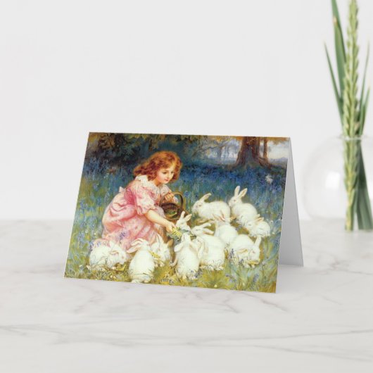 ザ・ラビ食べ物を与えッツ・イースター シーズンカード (正面)