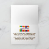 ザ・リトルゲイドラマー少年LGBTQIA+クリスマスカード カード (内部)