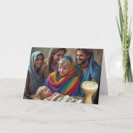 ザ・リトルゲイドラマー少年LGBTQIA+クリスマスカード カード