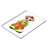 ザ・リトルピエロノート – サーカス絵画- ノートブック (左側)