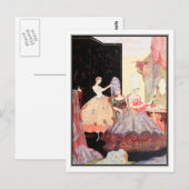 ザ・リトル・ガラス・スリッパ・バイ・ハリー・クラーク ポストカード (正面/裏面)