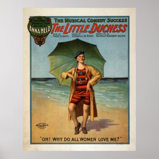 ザ・リトル・ダチェスミュージカルコメディー1906 ポスター (正面)