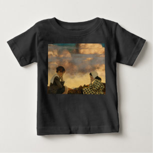 ザ・リトル・ピーチ1904年マックスフィールド・パリシュ著 ベビーTシャツ