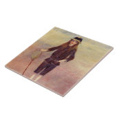 ザ・リトル・フィッシュエルガール(Pierre-威厳があるルノアール著) タイル (側面)