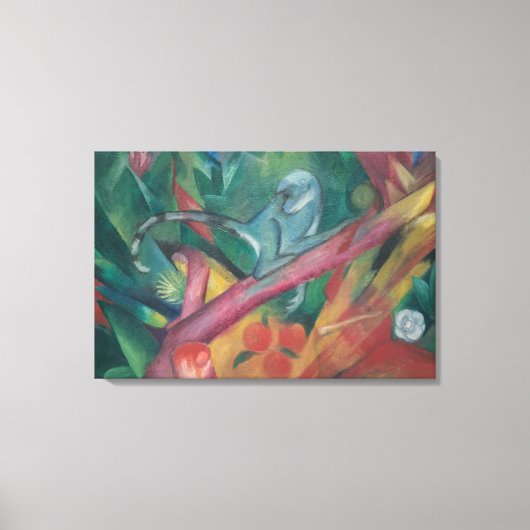 ザ・リトル・モンキー(1912) by Franz Marc キャンバスプリント (正面)