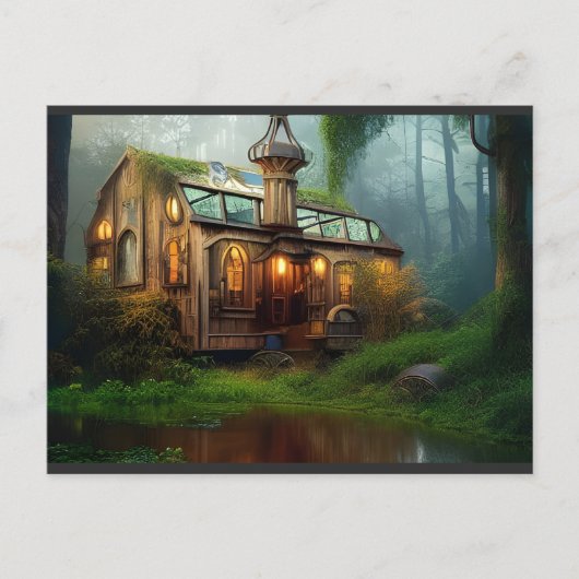 ザ・リバー・ワークショップ |スチームパンク ポストカード (正面)