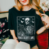 ザ・リーダー読スケルトンの本好きハロウィーン Tシャツ