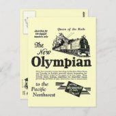 ザ・レイルズの女王 - 新オリンピアン 1929 ポストカード (正面/裏面)