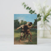 ザ・レスラーズバイギュスターブクールベット1862 ポストカード (スタンド正面)