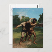 ザ・レスラーズバイギュスターブクールベット1862 ポストカード (正面/裏面)