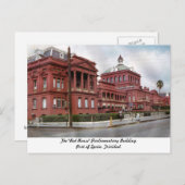 ザ"レッドハウス"，スペインのポート，トリニダードのはがき ポストカード (正面/裏面)
