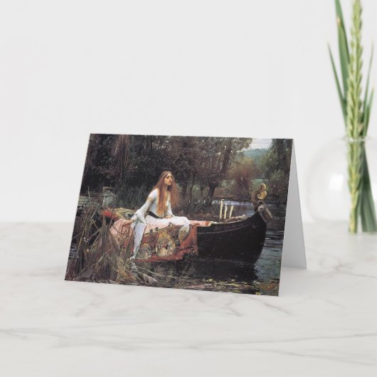 ザ·レディ·オブ·シャロットバイ·ジョン·W·ウォーターハウス カード (正面)