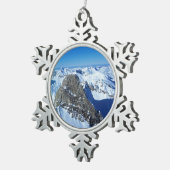 ザ・ログスピッツェSt Antonホリデーカードポスターフォト スノーフレークピューターオーナメント (右)