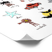 ザ・ローン・スター・アルファベット ポスター (角)