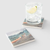 ザ・ワイルダネス・ガイド(Winslow Homerによる) ストーンコースター (横)