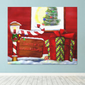 ザ・ワークショップクリスマスウィムジー キャンバスプリント (インサイチュ (ウッドフロア))