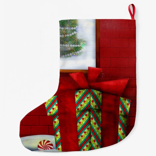 ザ・ワークショップクリスマスウィムジー ラージクリスマスストッキング (裏面)