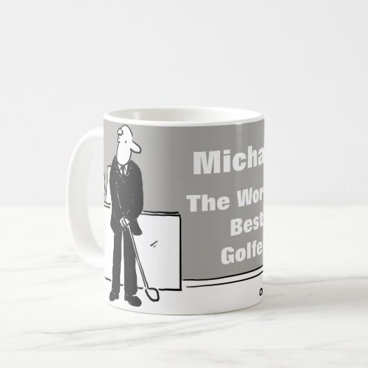 ザ・ワード・ゴルファー最高のズ コーヒーマグカップ (正面左)