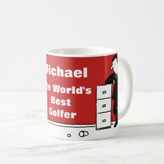 ザ・ワード・ゴルファー最高のズ コーヒーマグカップ (正面右)