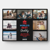 ザ・ワールド最高のズ・ダディ黒カスタム写真 フォトプラーク (正面)