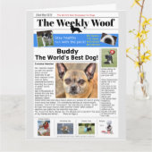 ザ・ワールド・ドッグ最高の・誕生日・カード カード (黄色い花)