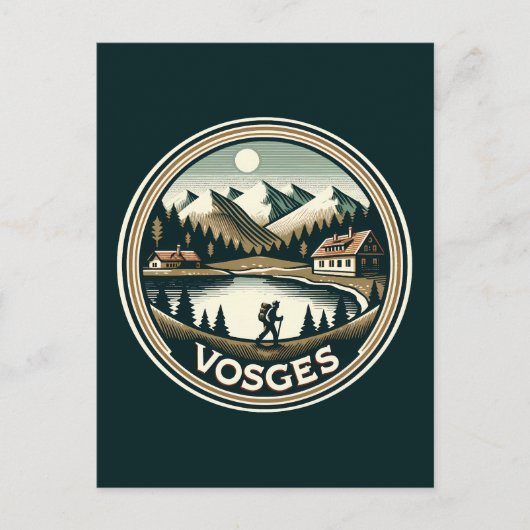 ザ・ヴォージュ・フランスバッジ ポストカード (正面)