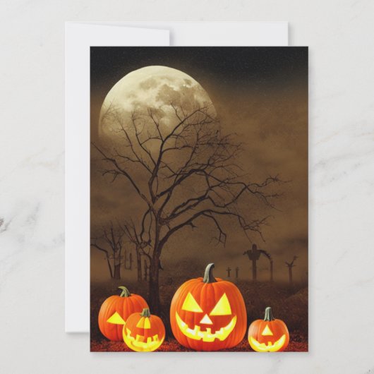 ザ・不気味な墓地ハロウィンバッシュパーティー 招待状 (正面)