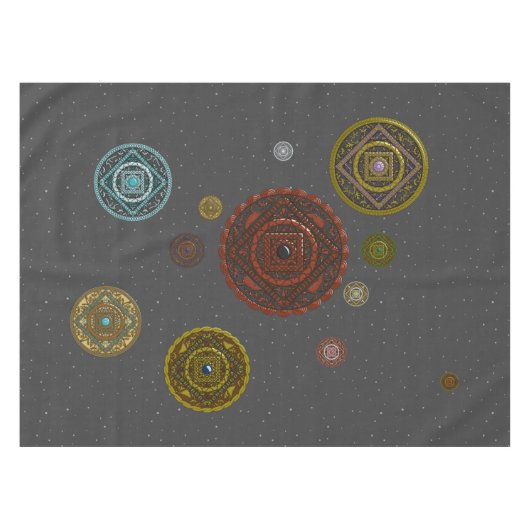 ザ〔占星術の〕十二宮図テーブルクロス テーブルクロス (正面(横))