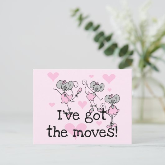 ザ・得ムーブス・バレエTシャツとギフト ポストカード (スタンド正面)