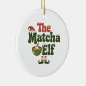 ザ・抹茶小妖精や小人マジカルクリスマスドリンク セラミックオーナメント (右)