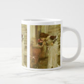 ザ・神社byジョン・ウィリアム・ウォーターハウス ジャンボコーヒーマグカップ (右)