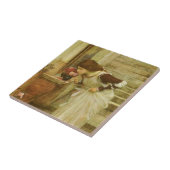 ザ・神社byジョン・ウィリアム・ウォーターハウス タイル (側面)