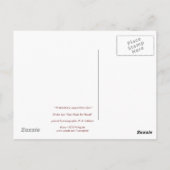 ザ・神聖なマディライオン – アイコンカードポストカード ポストカード (裏面)