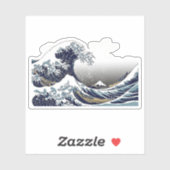 ザ・素晴らしウェーブ北斎ファインアート シール (シート)