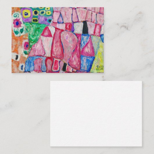 ザ・装飾的なモチーフby Gustavクリムト ノートカード (正面/裏面)