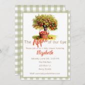ザApple of my Eye baby shourテーマ 招待状 (正面/裏面)