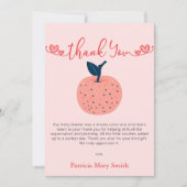 ザApple of our Eye秋ベビーシャワー サンキューカード (正面)