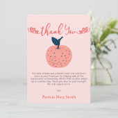 ザApple of our Eye秋ベビーシャワー サンキューカード (スタンド正面)
