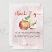 ザApple of our Eye秋ベビーシャワー サンキューカード (正面)