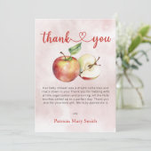 ザApple of our Eye秋ベビーシャワー サンキューカード (スタンド正面)