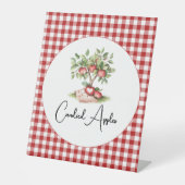 ザApple of our Eye Baby Shower紙プレート 台座サイン (正面)