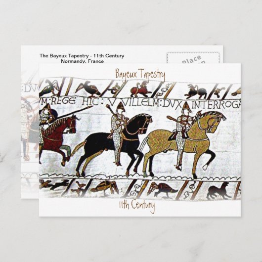 ザBayeux Tapestry a3 – はがき (正面/裏面)