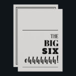 ザBIG 60誕生日招待状<br><div class="desc">マイルストーンの誕生日パーティーを開く？お客様のパーティーに興奮する招待を必ず送信する。「BIG SIX HOHHH!」 – 任意の年齢に変更 – 前面と背面のパーティー詳細任意の背景色。年齢素晴らしや驚き、または、あなたのイベントに合わせて言葉を変更する。</div>