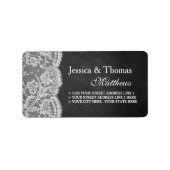 ザChalkboard & Laceのコレクシ結婚ョンラベル ラベル (正面)