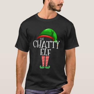 ザchatty小妖精や小人ファミリーマッチンググループクリスマスGIF Tシャツ